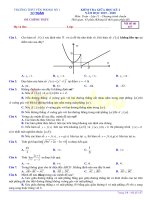 Đề kiểm tra giữa học kì 2 môn Toán lớp 11 năm học 2019-2020 – Trường THPT Yên Phong số 1 (Mã đề 157)