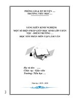 SÁNG KIẾN KINH NGHIỆM:MỘT SỐ BIỆN PHÁP GIÚP HỌC SINH LỚP 5 DÂN TỘC THIỂU SỐ