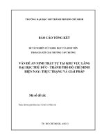 vấn đề an ninh trật tự tại khu vực làng đại học thủ đức– thành phố hồ chí minh hiện nay thực trạng và giải pháp 
