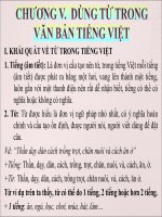 Bài giảng Tiếng Việt Thực hành: Chương 5 – Cao Bé Em