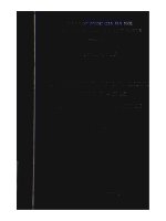 (Luận án tiến sĩ) thơ xuân diệu trước cách mạng tháng tám 1945 ( thơ thơ và gửi hương cho gió)   