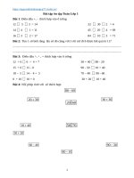 50 bài tập ôn tập toán lớp 1 