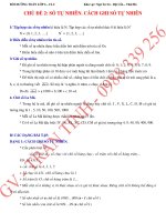 CHỦ đề 2  GHI số tự NHIÊN 