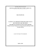 (Luận văn thạc sĩ) vai trò của gia đình đối với đời sống tình cảm của học sinh trung học phổ thông (qua nghiên cứu trường hợp tại trường trung học phổ thông thường tín 