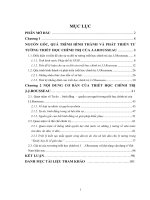 (Luận văn thạc sĩ) tư tưởng triết học chính trị của jean jacques rousseau 