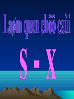 Bài giảng Mầm non: Làm quen chữ cái S-X