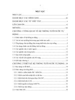 (Đồ án tốt nghiệp ngành Điện tử) Thiết kế mô hình hệ thống tưới tự động