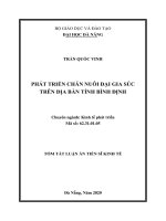 Phát triển chăn nuôi đại gia súc trên địa bàn tỉnh bình định tt 