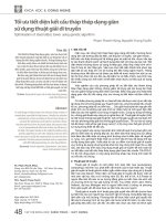 Tối ưu tiết diện kết cấu tháp thép dạng giàn sử dụng thuật giải di truyền