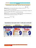 Bai tap he thuc luong trong tam giac vuong hinh hoc 9 giai day du 