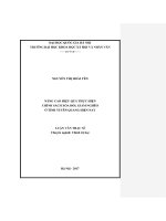 (Luận văn thạc sĩ) nâng cao hiệu quả thực hiện chính sách xóa đói, giảm nghèo ở tỉnh tuyên quang hiện nay   