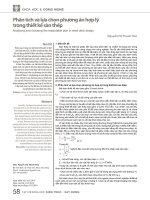 Phân tích và lựa chọn phương án hợp lý trong thiết kế sàn thép