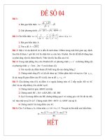 ĐỀ ôn THI vào 10   đề và đáp án số 4 