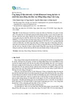 Ứng dụng số liệu ảnh mây vệ tinh Himawari trong dự báo và cảnh báo mưa dông cho khu vực Đồng bằng sông Cửu Long