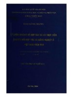 (Luận văn thạc sĩ) lý luận mácxit về hợp tác xã và thực tiễn chuyển đổi hợp tác xã nông nghiệp ở việt nam hiện nay 