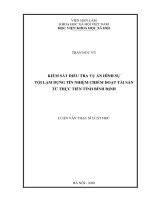 Kiểm sát điều tra vụ án hình sự tội lạm dụng tín nhiệm chiếm đoạt tài sản từ thực tiễn tỉnh bình định 