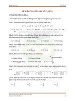 5 Đề thi GIỮA học kì II môn Toán lớp 2 năm học 2019 - 2020