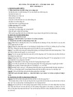 Đề cương ôn tập học kỳ 1 Sinh học 11 năm 2018 - 2019 trường THPT Yên Hòa - Hà Nội - THI247.com