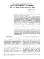 Ứng dụng phương pháp PDR và phương pháp phần tử hữu hạn phân tích móng bè cọc của cống kênh