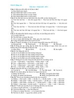 Bài tập trắc nghiệm sinh lý động vật có đáp án và lời giải chi tiết - THI247.com