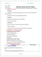 TIẾT 53_ PHƯƠNG PHÁP THUYẾT MINH