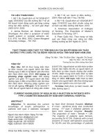 Thực trạng kiến thức tự tiêm insulin của người bệnh đái tháo đường type 2 điều trị tại Bệnh viện Đa khoa tỉnh Nam Định năm 2020