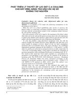 Phát triển lý thuyết áp lực đất C.A Coulomb cho đất dính: Bảng tra sẵn các hệ số không thứ nguyên