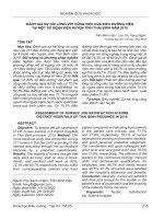 Đánh giá sự hài lòng với công việc của điều dưỡng viên tại một số bệnh viện huyện tỉnh Thái Bình năm 2019