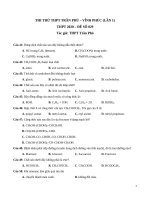 Câu 41: Dung dịch chất nào sau đây không dẫn điện được? A . HCl trong C