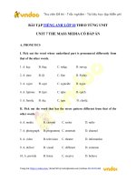 Bài tập unit 7 Tiếng Anh lớp 10