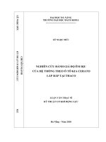 Nghiên cứu đánh giá độ êm dịu của hệ thống treo otô kia cerato lắp ráp tại thaco  