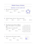 Tổng hợp đề thi toán AMC lớp 3, 4 năm 2015 - 2019