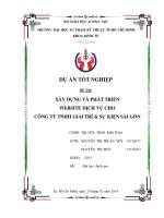 XÂY DỰNG VÀ PHÁT TRIỂN WEBSITE DỊCH VỤ CHO CÔNG TY TNHH GIẢI TRÍ & SỰ KIỆN SÀI GÒN