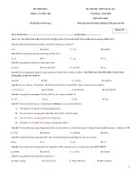 ĐỀ MINH HỌA ĐỀ THI THỬ THPT QUỐC GIA THEO CẤU TRÚC BỘ NĂM HỌC : 2019-2020 MÔN HÓA HỌC ( Đề thi gồm có 04 trang ) Thời gian làm bài 50 phút (không kể thời gian giao đề) Mã đề 325