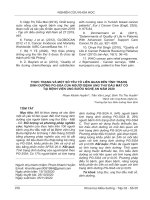 Thực trạng và một số yếu tố liên quan đến tình trạng dinh dưỡng PG-SGA của người bệnh ung thư đầu mặt cổ tại Bệnh viện Ung bướu Nghệ An năm 2020