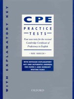 New proficiency CPE practice tests with