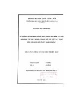 (Luận văn thạc sĩ) tư tưởng hồ chí minh về kế thừa, phát huy bản sắc văn hóa dân tộc và ý nghĩa của nó đối với việc xây dựng nền văn hóa mới ở việt nam hiện nay 