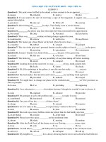 Tổng hợp trắc nghiệm ngữ pháp khó ôn thi 8+ THPTQG môn Tiếng Anh - THI247.com