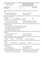 Câu 1: Trong những năm 1961-1965, Mĩ thực hiện chiến lược nào sau đây ở miền Nam Việt