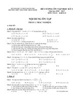 Đề cương ôn tập học kì 1 Toán 10 năm 2018 - 2019 trường THPT Trần Phú - Hà Nội - TOANMATH.com