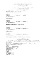 HỢP ĐỒNG TẶNG CHO QUYỀN sử DỤNG đất và NHÀ ở 