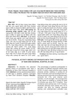 Thực trạng hoạt động thể lực của người bệnh đái tháo đường type 2 điều trị ngoại trú tại Bệnh viện Đa khoa tỉnh Nam Định 2020