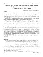 Khảo sát tình hình sử dụng kháng sinh trong điều trị viêm phổi bệnh viện do Pseudomonas aeruginosa tại Bệnh viện Nhân dân Gia Định