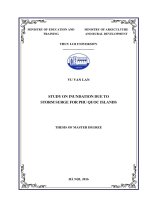 Study on inundation due to storm surge for phu quoc island 