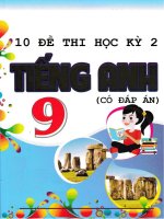 10 đề thi tiếng Anh học kỳ 2 lớp 9