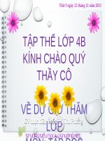 Bai giảng tập đọc 4 văn hay chữ tốt