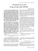 Số nguyên tố an toàn trong các giao thức DH-KE