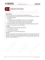 Bài giảng Quản lý tài chính công - Bài 3: Ngân sách nhà nước