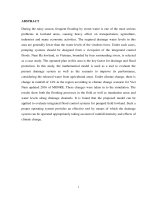 Optimal operation of the bac nam ha dainage system under climate change 