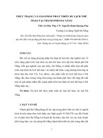 NGHIÊN cứu TIỀM NĂNG PHÁT TRIỂN DU LỊCH THỂ THAO tại THÀNH PHỐ đà NẴNG